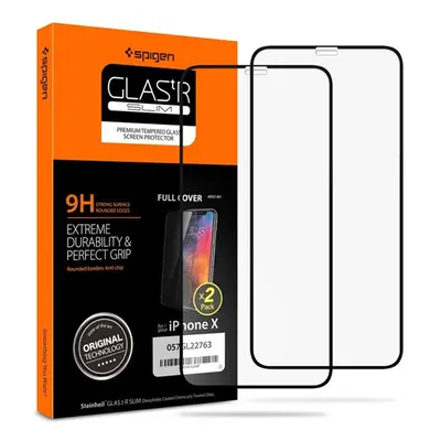 Spigen Glass FC Apple iPhone 11 Pro / Xs/X Tempered kijelzővédő fólia 2db