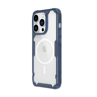 Nillkin Nature Pro Magnetic Apple iPhone 14 Pro szilikon tok, kék