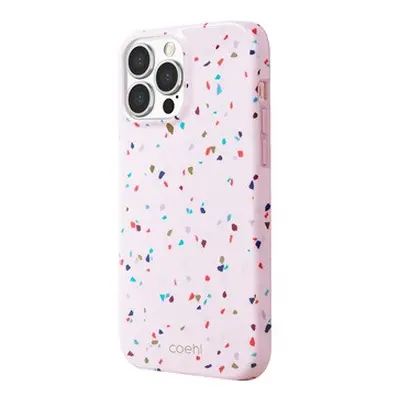 Uniq Coehl Terrazzo Apple iPhone 13 Pro, szilikon tok, rózsaszín