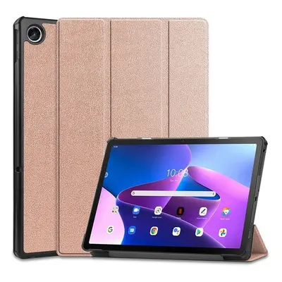 Lenovo Tab M10 Plus (10.61) (3. generáció) TB125 / TB128, mappa tok, Trifold, vörösarany