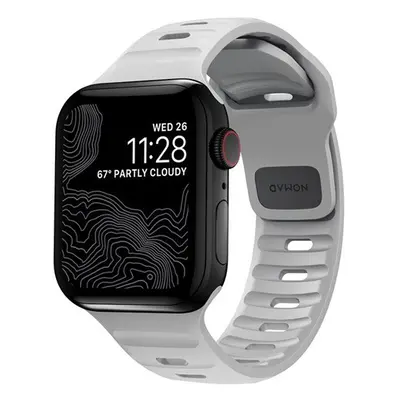 Nomad Sport Apple Watch 42/44/45/49mm szíj, szürke