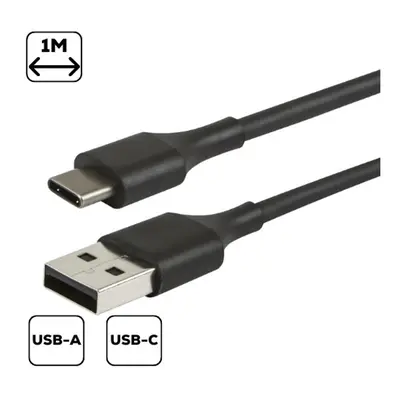 Cellect USB / Type-C töltő- és adatkábel, 1m, fekete