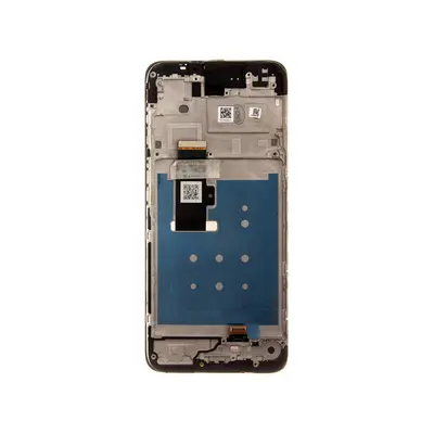 Motorola G13 gyári LCD kijelző kerettel, fekete (Service Pack)