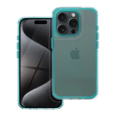 Matrix Apple iPhone 16 Pro hátlap tok kameravédő peremmel, zöld/menta