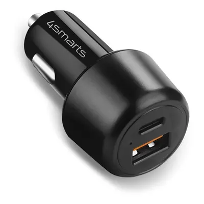 4smarts VoltRoad Ultimate autós szivargyújtó gyorstöltő adapter USB + Type-C, PD, 83W, fekete