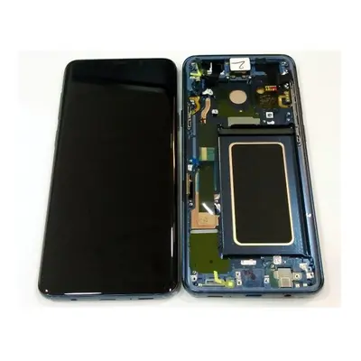 Samsung G965 Galaxy S9+ kompatibilis LCD modul, OEM jellegű, korallkék