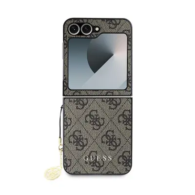 Guess 4G Charm Samsung Galaxy Z Flip6 hátlap tok, barna