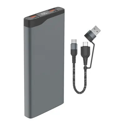 4smarts VoltHub Pro külső akkumulátor, 22,5W, QC, PD, 10000mAh, gunmetal