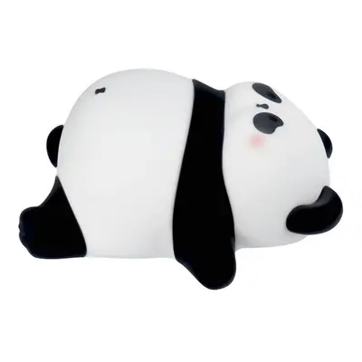 Art Deco álmos panda alakú éjjeli lámpa, USB, 1200mAh, fehér