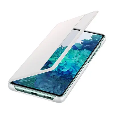 Samsung G780 Galaxy S20 FE Clear View Cover, gyári flip tok, fehér, EF-ZG780CW