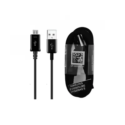 Samsung EP-DG925UBE USB / microUSB töltő- és adatkábel, fekete, ECO csomagolásban