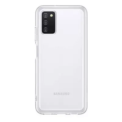 Samsung Galaxy A03s Clear Cover szilikon gyári tok, átlátszó (EF-QA038TTEGEU)