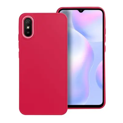 Frame Xiaomi Redmi 9AT/Redmi 9A közepesen ütésálló tok kameravédő kerettel, magenta