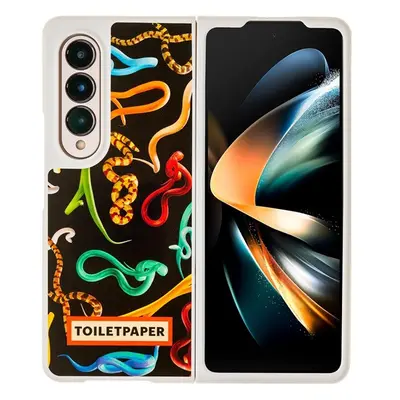 Samsung Galaxy Z fold4 Toiletpaper kígyó mintás gyári tok, fekete (GP-FPF936AMEBY)