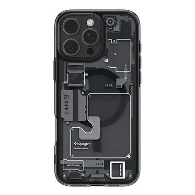 Spigen Ultra Hybrid MagFit Apple iPhone 16 Pro Max tok, Zero One, fekete ACS08004