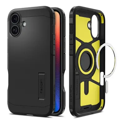 Spigen Tough Armor MagFit iPhone 16 Plus tok, MagSafe, fekete ACS08085