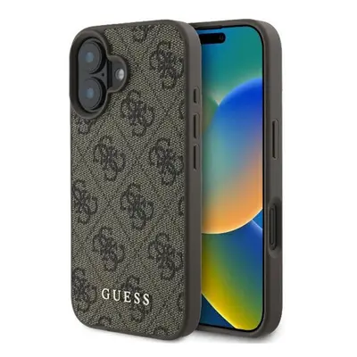 Guess 4G Classic Apple iPhone 16 Plus hátlap tok, barna GUHCP16MG4GFBR