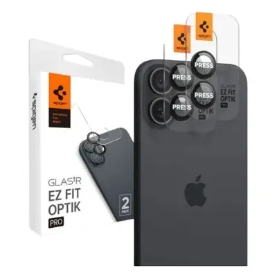 Spigen Glas.tR EZ Fit Optik Pro Apple iPhone 16 Plus / 16 Tempered kameravédő fólia felhelyező k