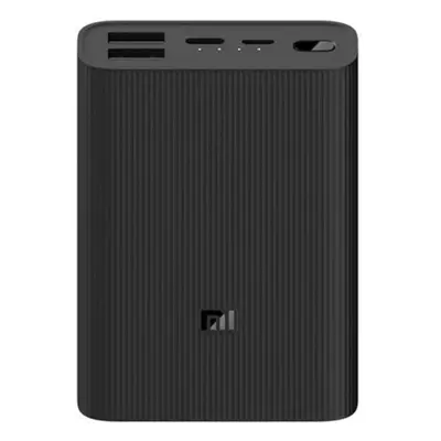 Xiaomi Mi Power Bank 3 Ultra Compact külső akkumulátor, gyorstöltés, 10000mAh, fekete