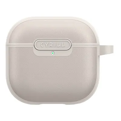 Spigen Cyrill Kajuk AirPods 4 tok, Cream, szürke-bézs