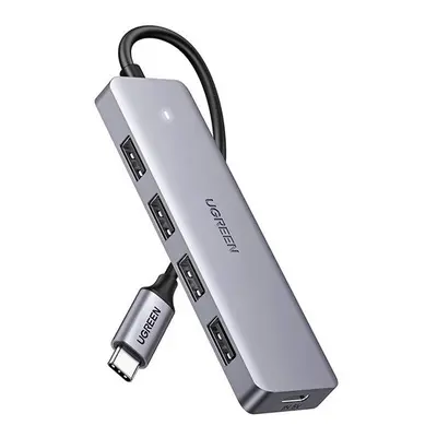 Ugreen 4in1 hub adapter USB-C- 4xUSB 3.0 + USB-C, szürke