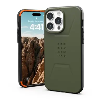 UAG Civilian MagSafe Apple iPhone 15 Pro Max hátlap tok, olive drab