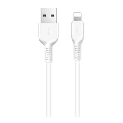 Hoco X20 Flash USB / Lightning töltő- és adatkábel, 1 m, fehér