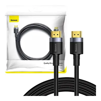 Baseus Cafule HDMI 2.0 kábel, 4K, 3D, 2m, fekete/szürke