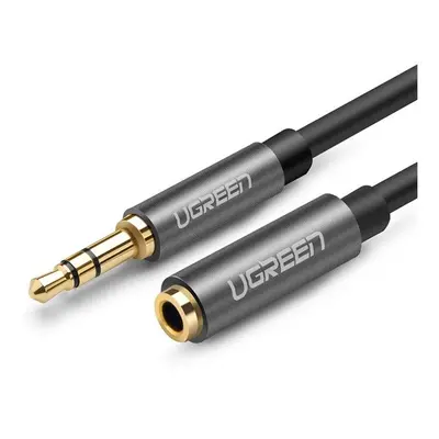 Ugreen AUX 3.5mm mini jack hosszabbító kábel, 1m, ezüst