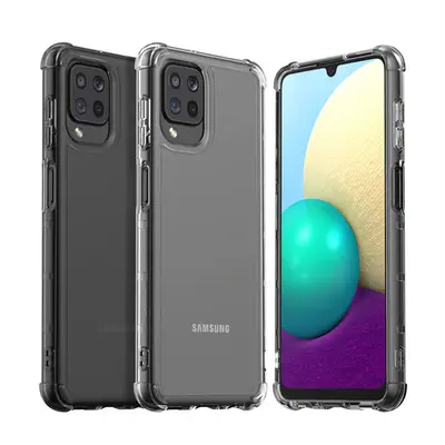 Samsung Galaxy M32 matt ütésálló gyári tok, füstszínű (GP-FPM325KDABW)