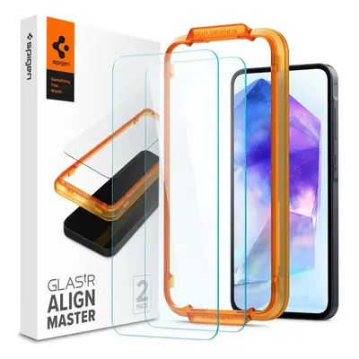 Spigen AlignMaster Samsung Galaxy A55 5G Tempered kijelzővédő fólia (2db)