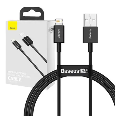 Baseus Superior Series USB-Lightning kábel, 2,4A, 1m, fekete