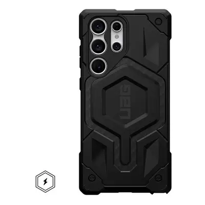 UAG Monarch Pro Samsung Galaxy S23 Ultra tok, carbon fiber fekete