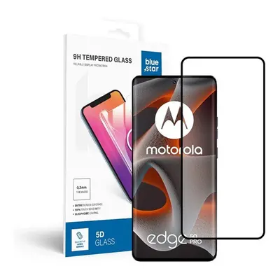 Blue Star Motorola Edge 50 Pro tempered glass kijelzővédő üvegfólia, fekete