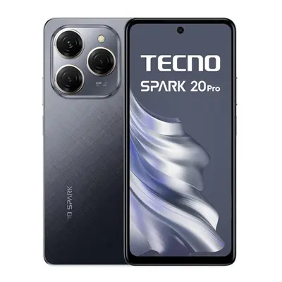 Tecno Spark 20 Pro 8/256GB okostelefon, Moonlit Black (fekete)