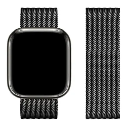 Forcell F-Design FA03 Apple Watch 42/44/45/49mm szíj, fekete