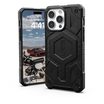 UAG Monarch Pro MagSafe Apple iPhone 15 Pro Max hátlap tok, carbon fiber