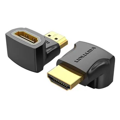 Vention AIOB0 HDMI adapter, 90 fokos Male - Female adapter, (fekete)