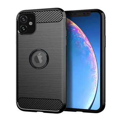 Forcell Carbon hátlap tok Apple iPhone 11, fekete