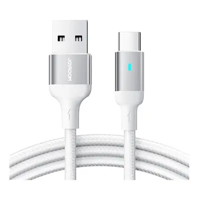 Joyroom USB-A-USB-C gyorstöltő / adatkábel, 3A, 1,2,m, fehér