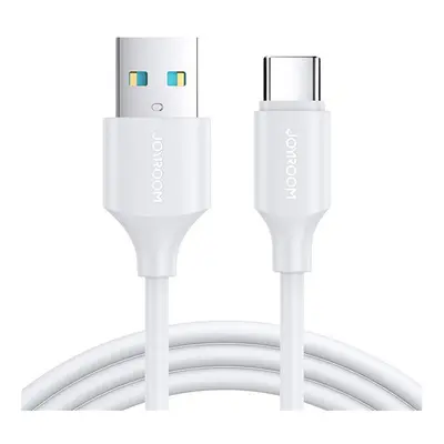 Joyroom USB-C-USB-A töltő / adatkábel, 3A, 1m, fehér