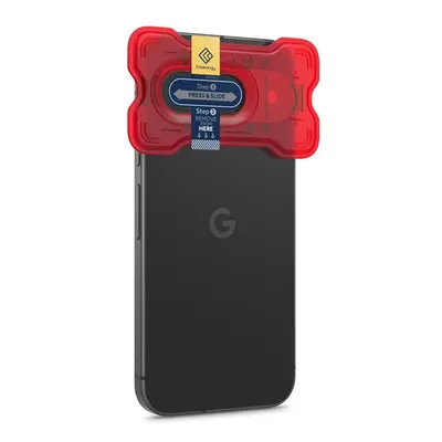 Spigen Caseology Snap Fit Google Pixel 9 Tempered Glass kameravédő fólia felhelyező kerettel, át