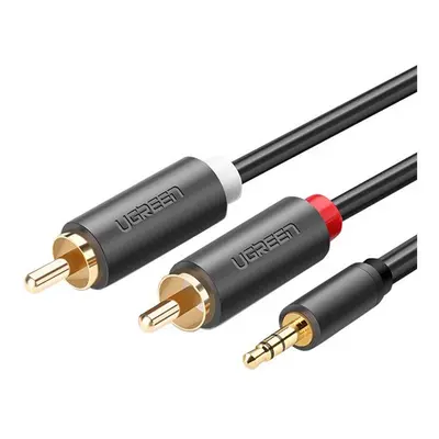 Ugreen AV102 2x RCA (Cinch) jack 3,5 mm-es kábel, 1,5m, fekete