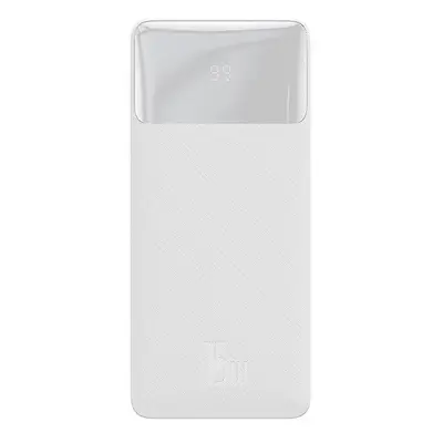 Baseus Bipow külső akkumulátor, 20000mAh, 2xUSB, 1xType-C, 15W, fehér