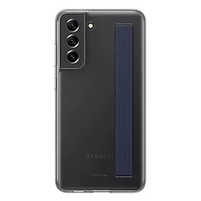 Samsung Galaxy S21 FE Clear Strap Cover, gyári tok, szürke, EF-XG990CB