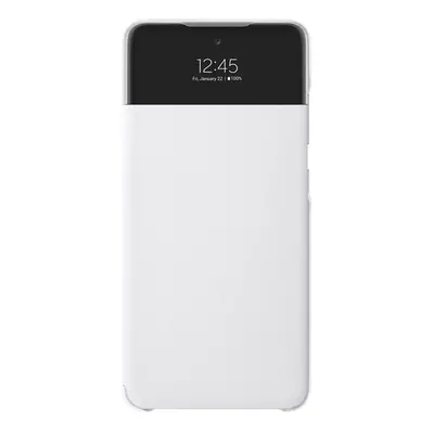 Samsung Galaxy A52 5G Smart View Cover oldalra nyíló/Flip gyári tok, fehér (EF-EA725PWEGEE)