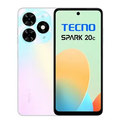 Tecno Spark 20C 4/128GB okostelefon, Mystery White (fehér)