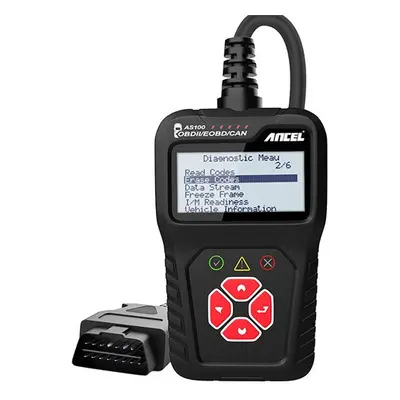 Ancel OBD2 AS100/AC100 diagnosztikai szkenner, fekete