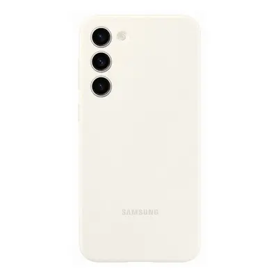 Samsung Galaxy S23+ Silicone Case, gyári szilikon tok, krém, EF-PS916TU