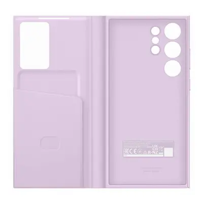 Samsung Galaxy S23 Ultra Smart View Wallet, gyári flip tok, levendula, EF-ZS918CV